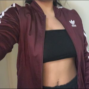 Adidas maroon jacket